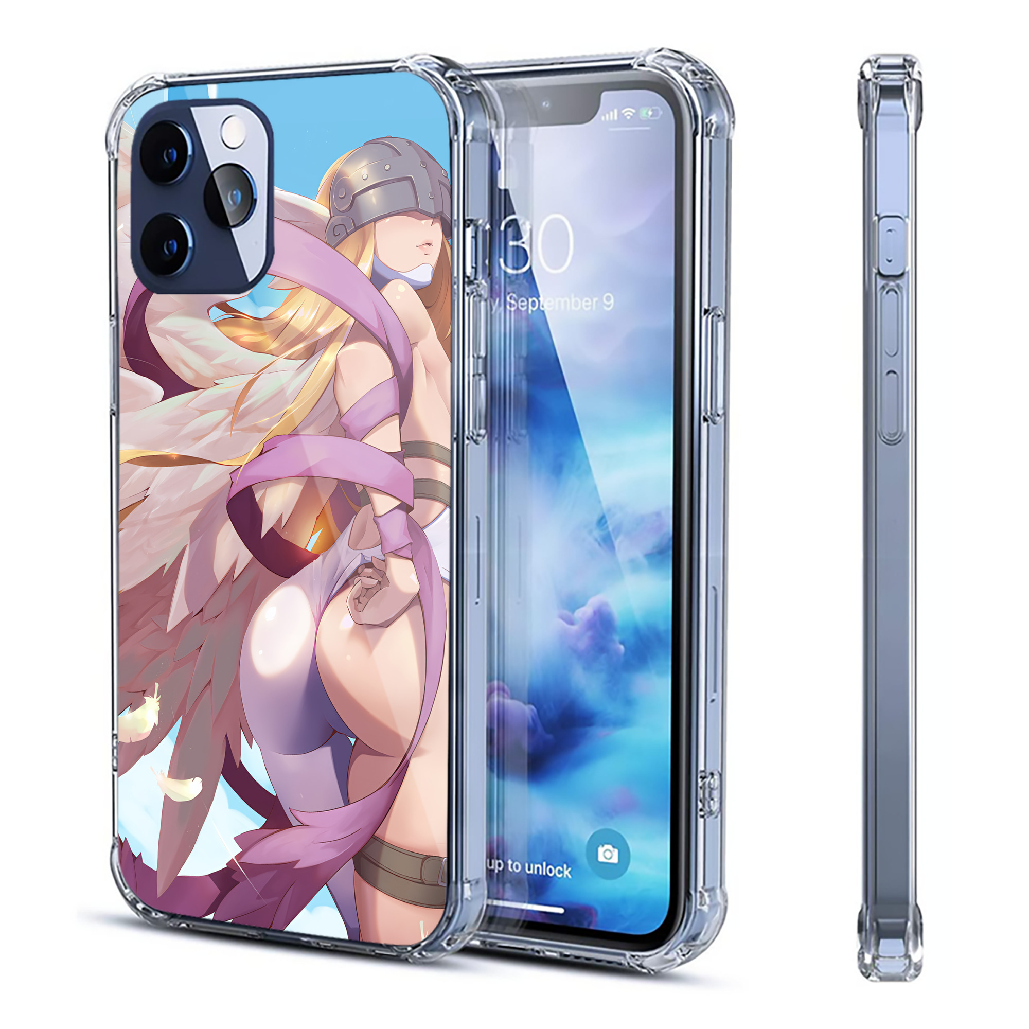 （画像用） Digimon デジタルモンスター/デジモン 【iPhone 12シリーズ対応】透明スマホケース（クリアソフトケース）